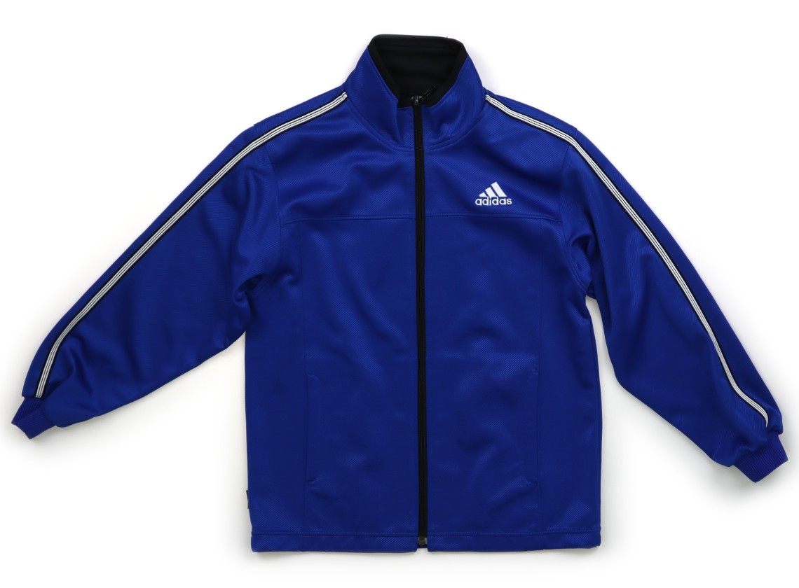 adidas ジップアップジャケット ネイビー 140 - メルカリ アディダス