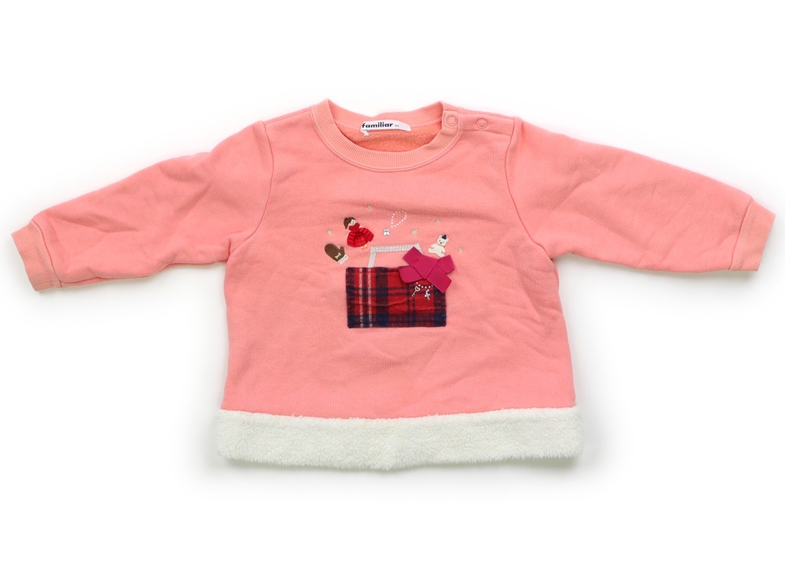 familiar ♡ トレーナー ♡ ピンク ピンクベージュfamiliarトレーナー