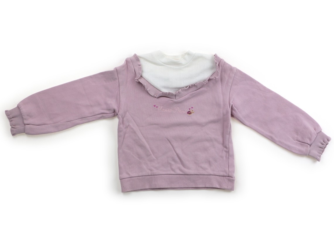 mezzo piano メゾピアノ120 キラキラリボン付きダウンジャケット mezzo piano メゾピアノ120 キラキラリボン付きダウンジャケット