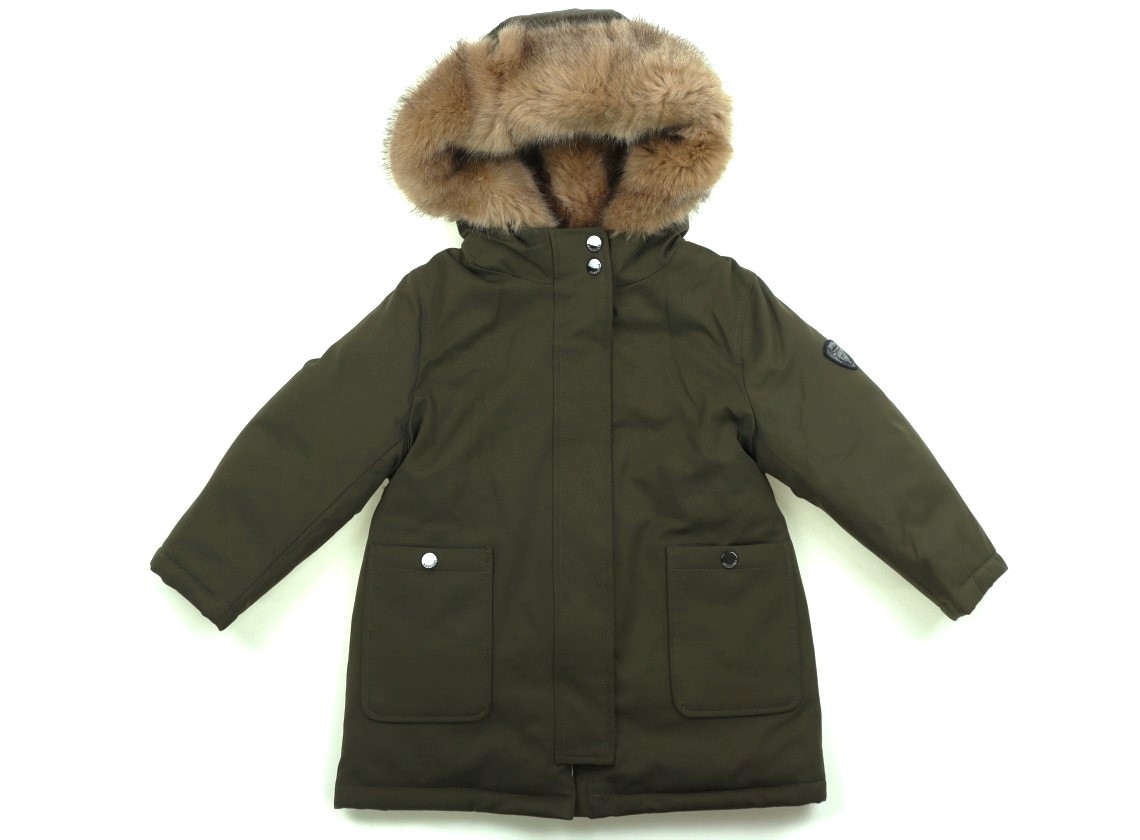 ボンポワン コート 値下げ！ボンポワンbonpoint青色刺繍入りウール